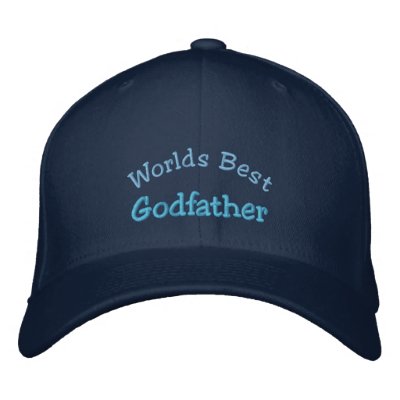 Worlds Best, Godfather-Embroidered Hat by pammys