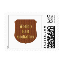 World's Best Godfather Postage Stamps