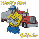 World's Best Godfather Trucker Embroidered Shirt embroidered shirts by fathersdaytshirts World's Best Godfather Trucker Embroidered Shirt embroidered shirts