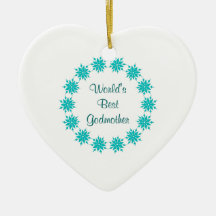 World's Best Godmother Christmas Ornament