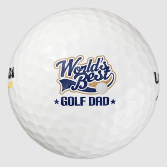 Worlds Best Golf Dad Gift Golf Balls Pack Of Golf Balls
