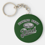 World's Best Golfer & Dad Key Chains