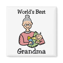 World's Best Grandma magnet by tshirtfun World's Best Grandma magnet