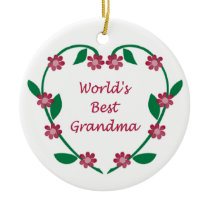 World's Best Grandma ormanent ornaments