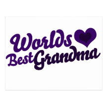 Worlds Best Grandma Post Card