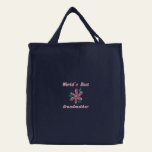 World's Best Grandmother Embroidered Bag