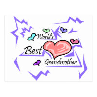 World's Best Grandmother Postcard