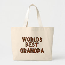 World's Best Grandpa Canvas Bag