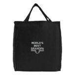 Worlds Best Grandpa Embroidered Bag