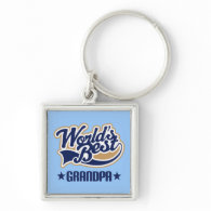 Worlds Best Grandpa Gift Key Chains