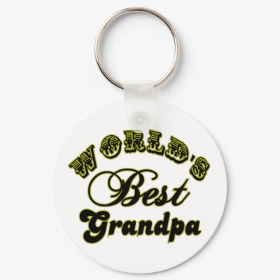 World's Best Grandpa Gifts and Apparel key chains
