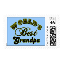 World's Best Grandpa Gifts and Apparel Stamps