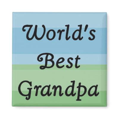 world's best Grandpa magnet by Tamathaa