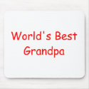 World's Best Grandpa Mousepad by familytees World's Best Grandpa Mousepad