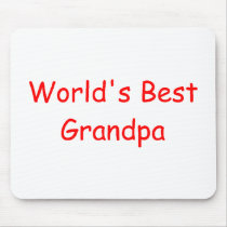 World's Best Grandpa Mousepad by familytees World's Best Grandpa Mousepad