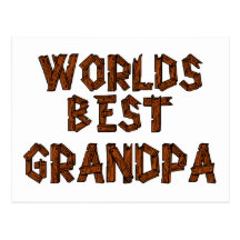 World's Best Grandpa Postcard