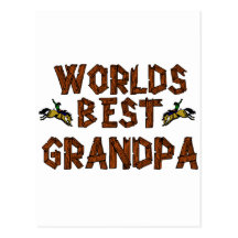 Worlds Best Grandpa Postcards
