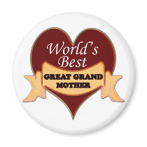 World's Best Great Grandmother Refrigerator Magnets