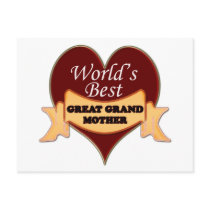 World's Best Great Grandmother Postcards