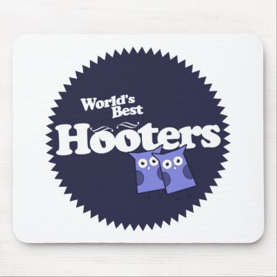 World's Best Hooters Boobs Bewbs Mouse Pad by Piratesvsninjas