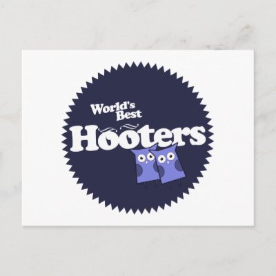 World's Best Hooters Boobs Bewbs Post Cards by Piratesvsninjas