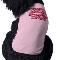 Worlds Best Hunting Dog Pink Camo T-Shirt pet clothing