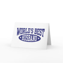 World's Best Husband Greeting Card