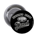 World's Best Husband & Dad Buttons