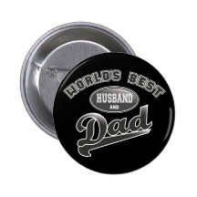 World's Best Husband & Dad Buttons