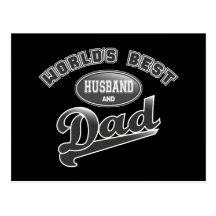 World's Best Husband & Dad Post Card