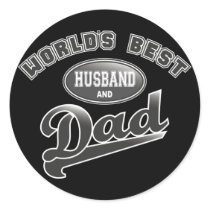 World's Best Husband & Dad Sticker