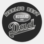 World's Best Husband & Dad Sticker