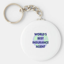 World's Best Insurance Agent Keychains
