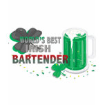 World's best Irish Bartender t-shirts