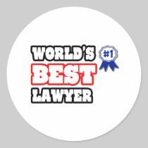 World's Best Lawyer Stickers