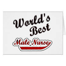 World's Best Male Nurse Card