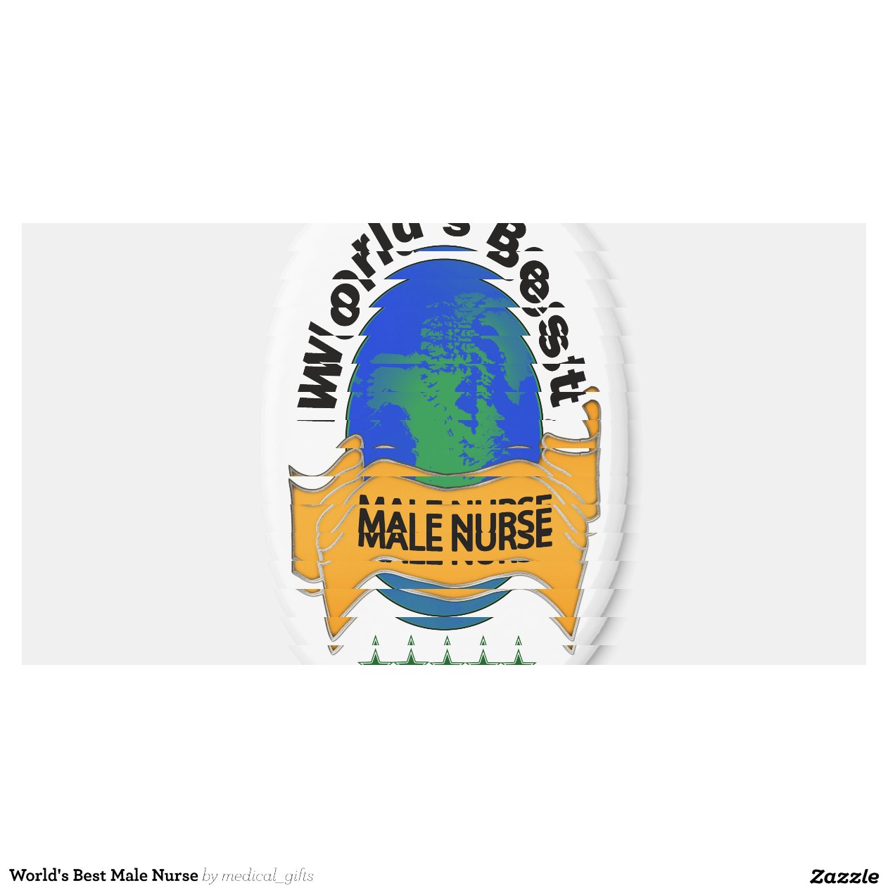World's Best Male Nurse Fridge Zazzle