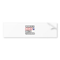 World's Best Math Teacher Bumper Sticker