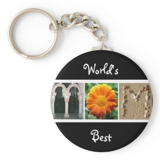 World's Best Mom Alphabet Photography Keychain zazzle_keychain
