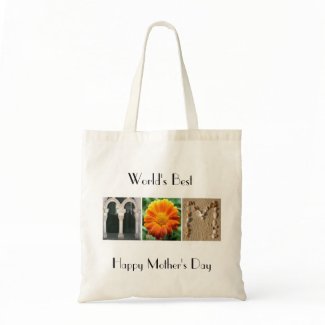 World's Best Mom Alphabet Photography Tote Bag zazzle_bag