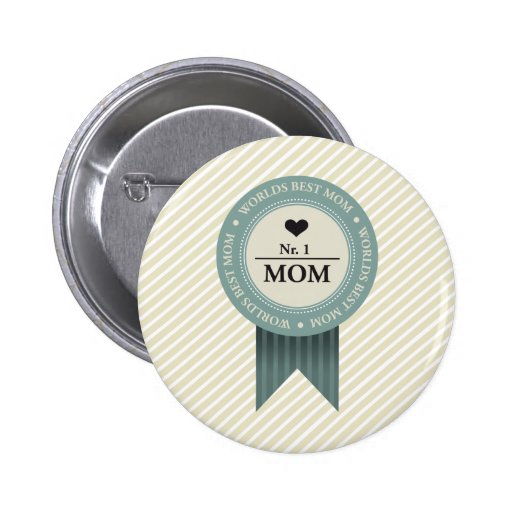 WORLDS BEST MOM BADGE PINS