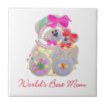 World's Best Mom (bears) Tile