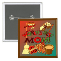 Worlds Best Mom Buttons buttons