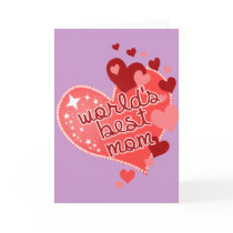 Worlds Best Mom Greeting Card