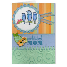 World's Best Mom -customize Cards