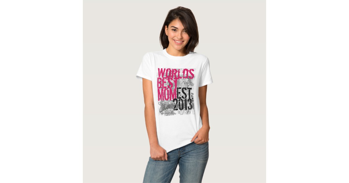 Worlds Best Mom Graffiti T Shirt Zazzle