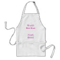 World's Best Mom, Hands Down! aprons