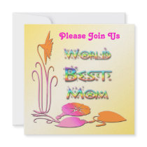 World's Best Mom Invitation