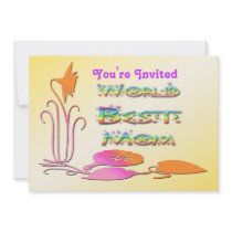 World's Best Mom Invitation
