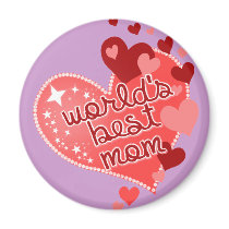 Worlds Best Mom Fridge Magnets